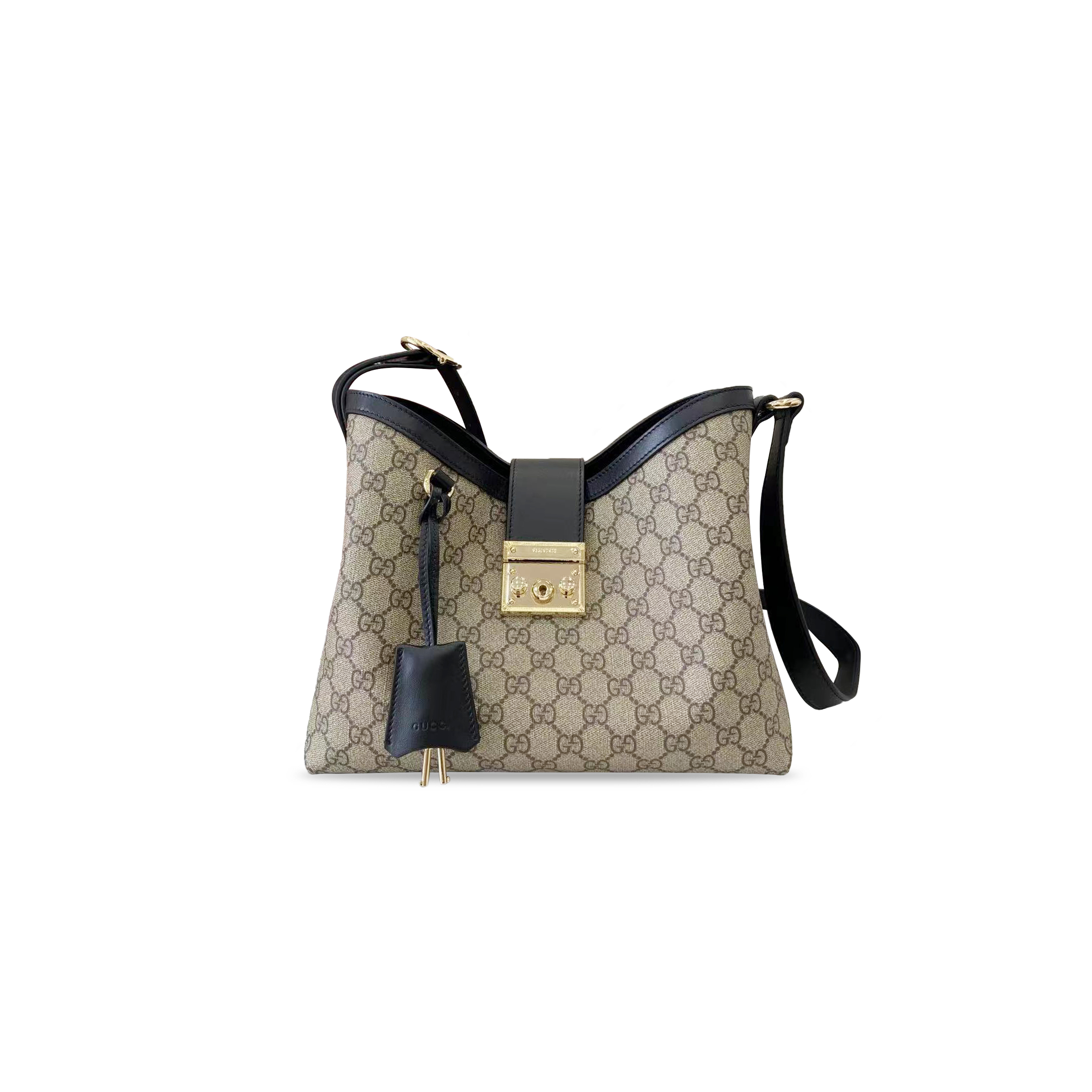 GUCCI PADLOCK FABRIC MEDIUM SHOULDER BAG ‎839021 (29*23.5*15.5cm)
